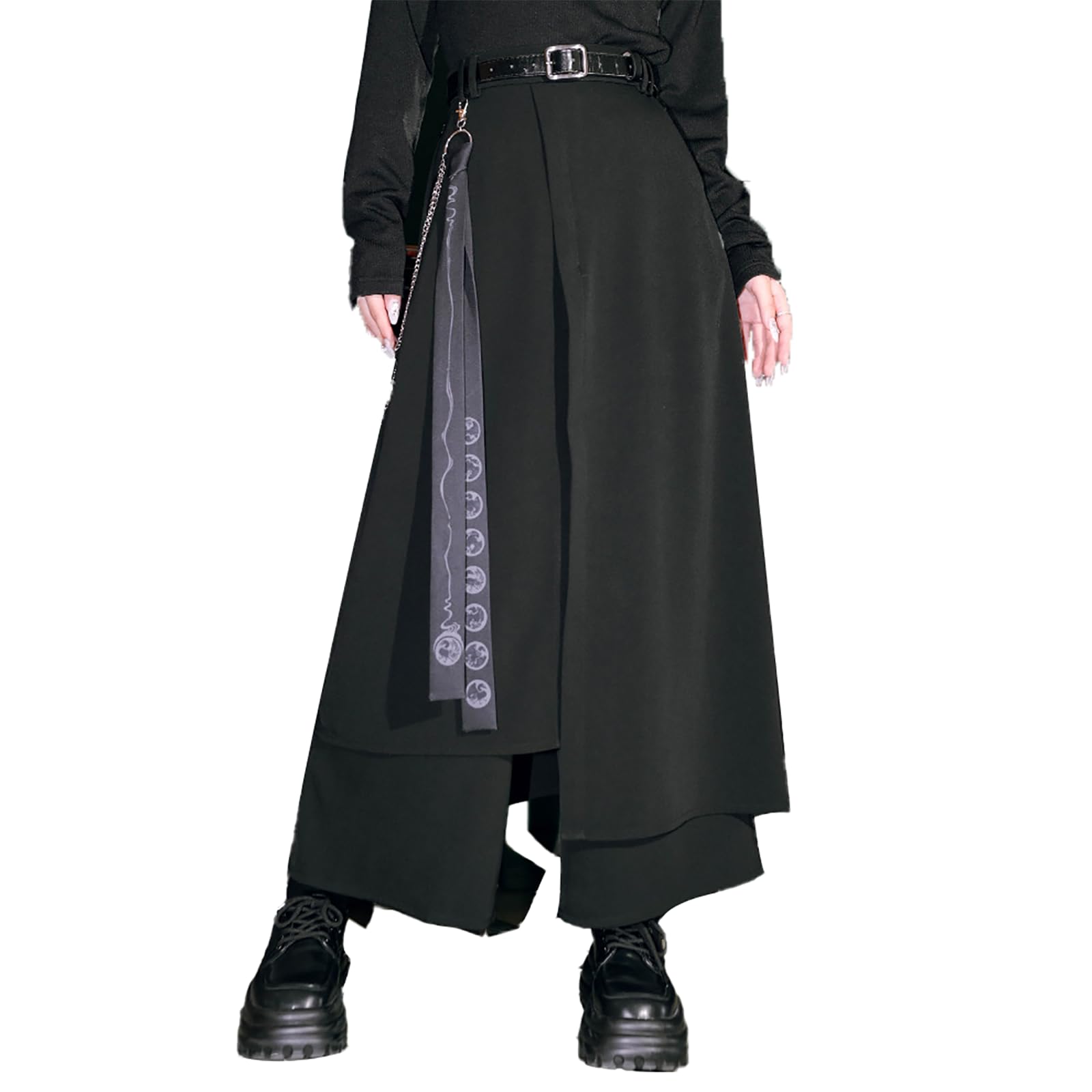 Amazon | [TOWYYO] チャイナ服 袴 パンツ サルエルパンツ メンズ 無地